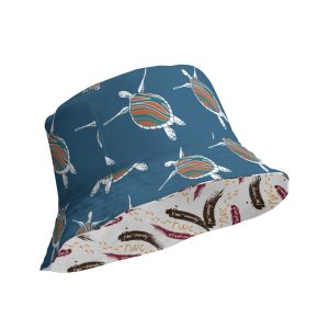 Turtle Blue Reversible bucket hat